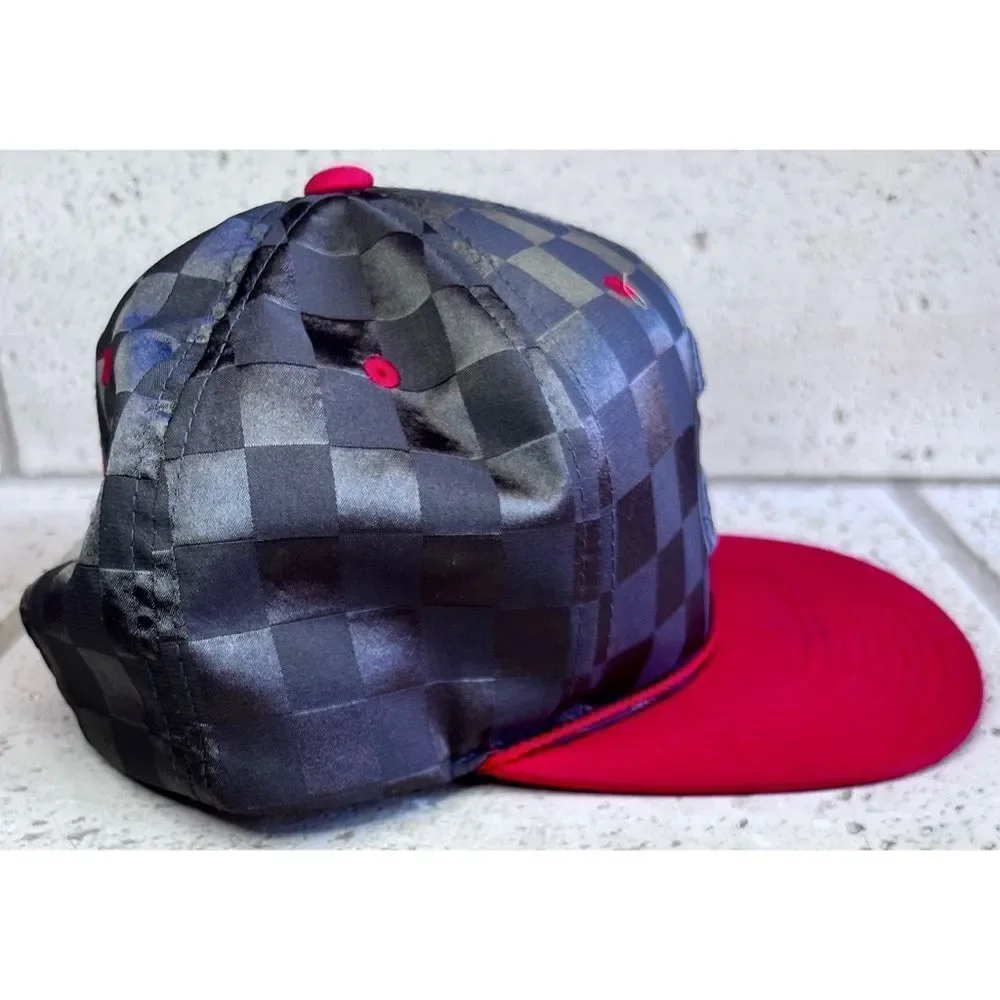 Atlanta Hawks Basketaball Hat Flat Bill Adjustable Strap Red Grey Silver Youth